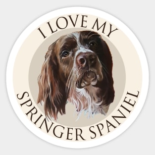 I love my springer spaniel sales